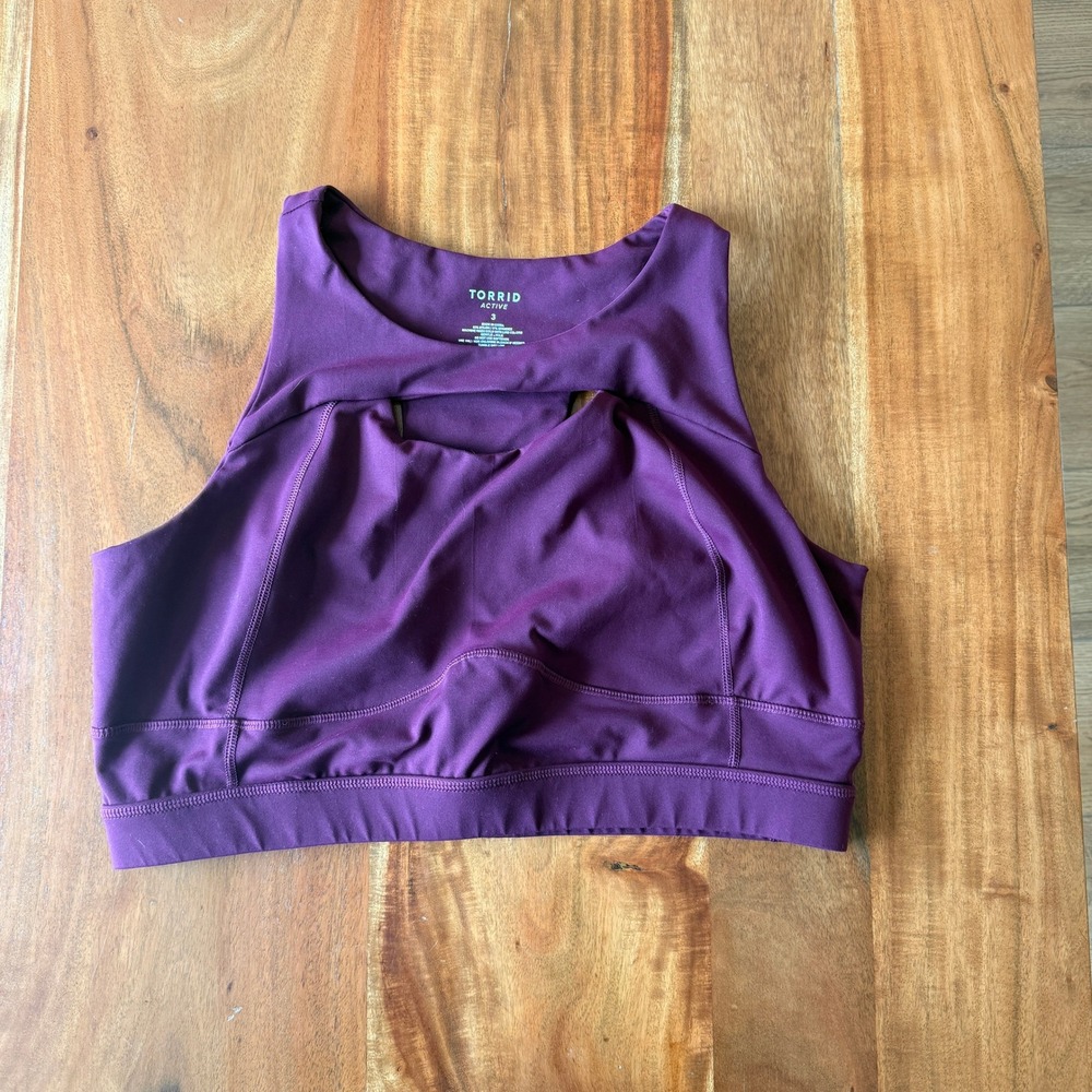 Torrid Active Women's Purple Sports Bra Size 3
